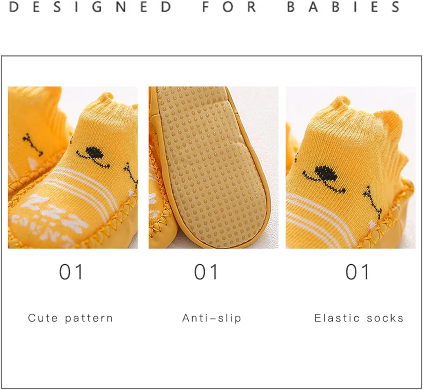 Baby Boys Girls Cartoon Floor Walking Shoes First Kids Shoes The Socks Baby Size 2