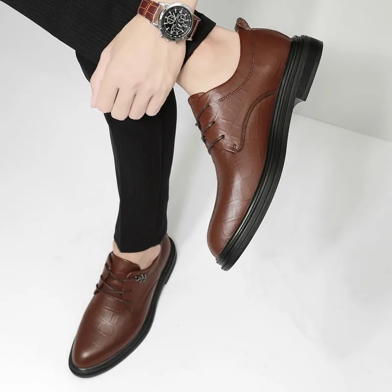 Comfortable Business Oxford Shoes for Men  Soft Leather Lace-Up Formal Dress Shoes