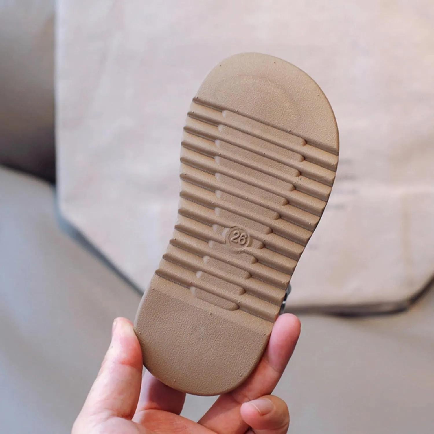 Half Open Toe Girls Sandals Open Toe Breathable Princess Non-Slip Flats Summer Beach Lightweight Rubber Sole Shoes