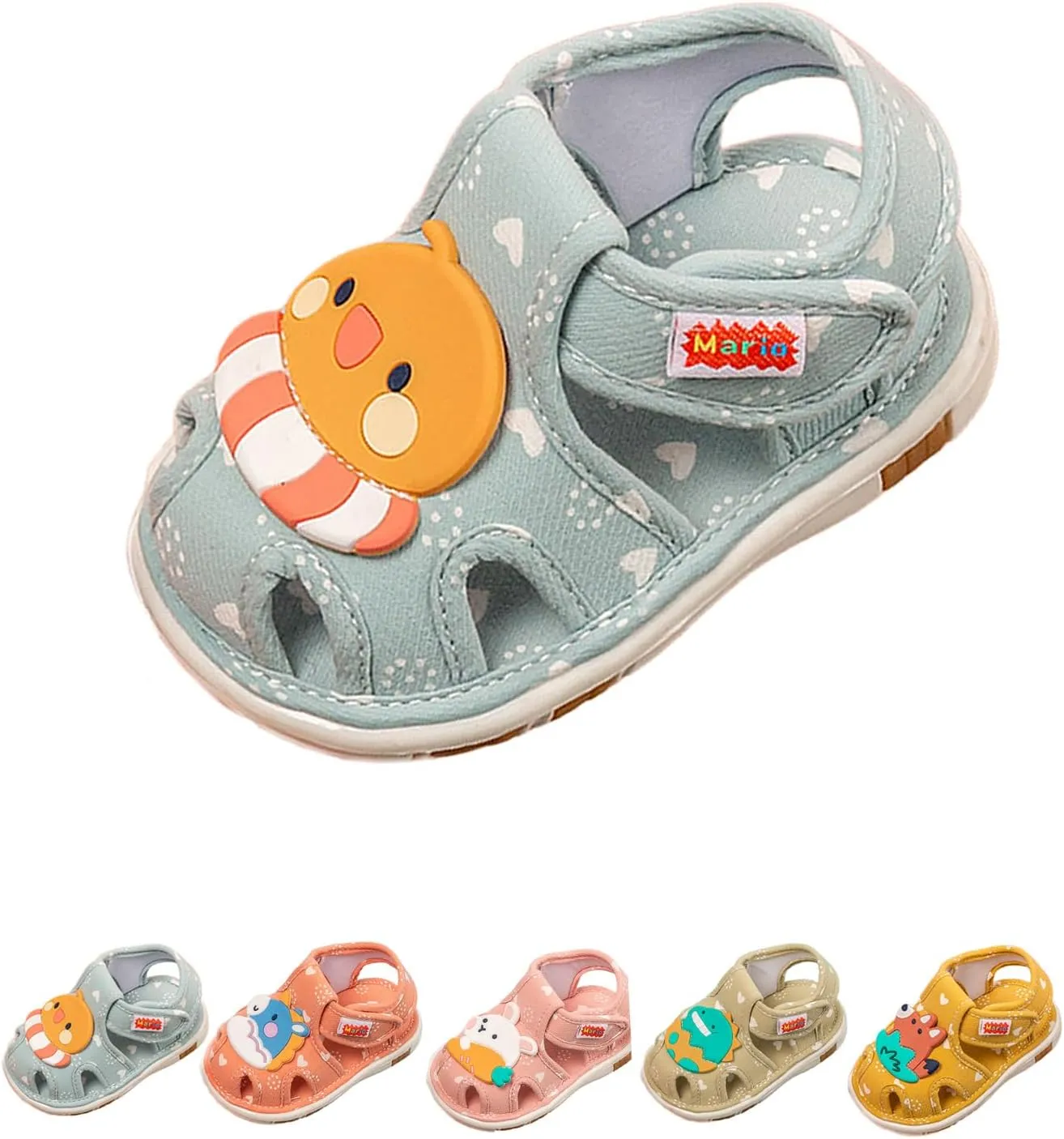 Hrtesus Toddler Squeaky Shoes - Boys & Girls, Anti-Slip Rubber Sole Walking Shoes