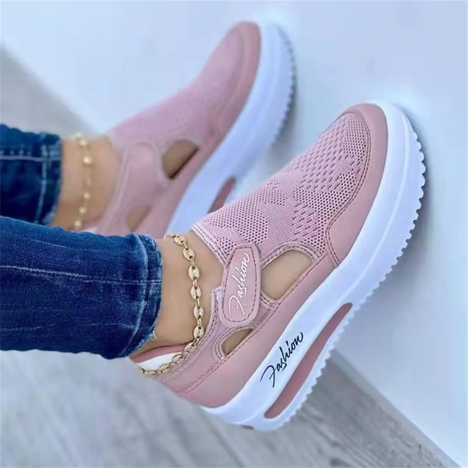 Ladmiple Womens Shoes Dressy Casual Loafers Fashion Sneaker Slip On Comfortable Non Slip Platform Walking Canvas Shoes