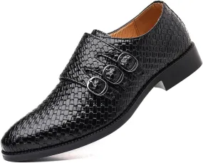 Men's Business Attire Casual Shoes British Pointed Solid Color Lace Up Leather Shoes Mens Casual Shoes 10