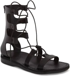 Rebecca - Leather Gladiator Lace Up Sandal - Womens Sandals