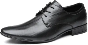 Santimon Men's Microfiber Leather Derby Shoes Fashion Dress Formal Tuxedo Wedding Oxfords Shoes