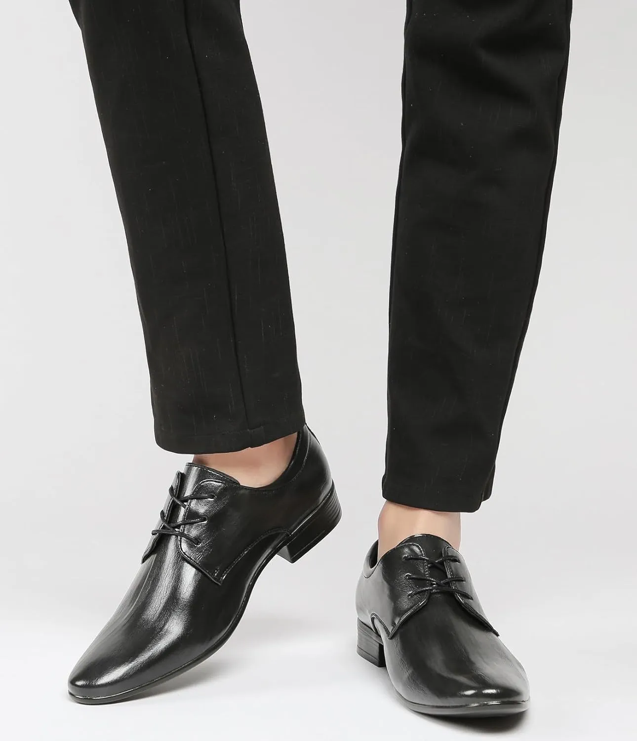 Santimon Men's Microfiber Leather Derby Shoes Fashion Dress Formal Tuxedo Wedding Oxfords Shoes