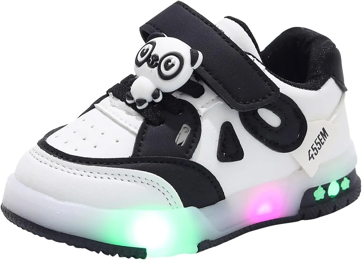 Sneakers for Girls Fashion LED Sneakers Kids Youth LED Shoes Low-Top Light Up Shoes for Girls Boys USB Charging Shoes Child