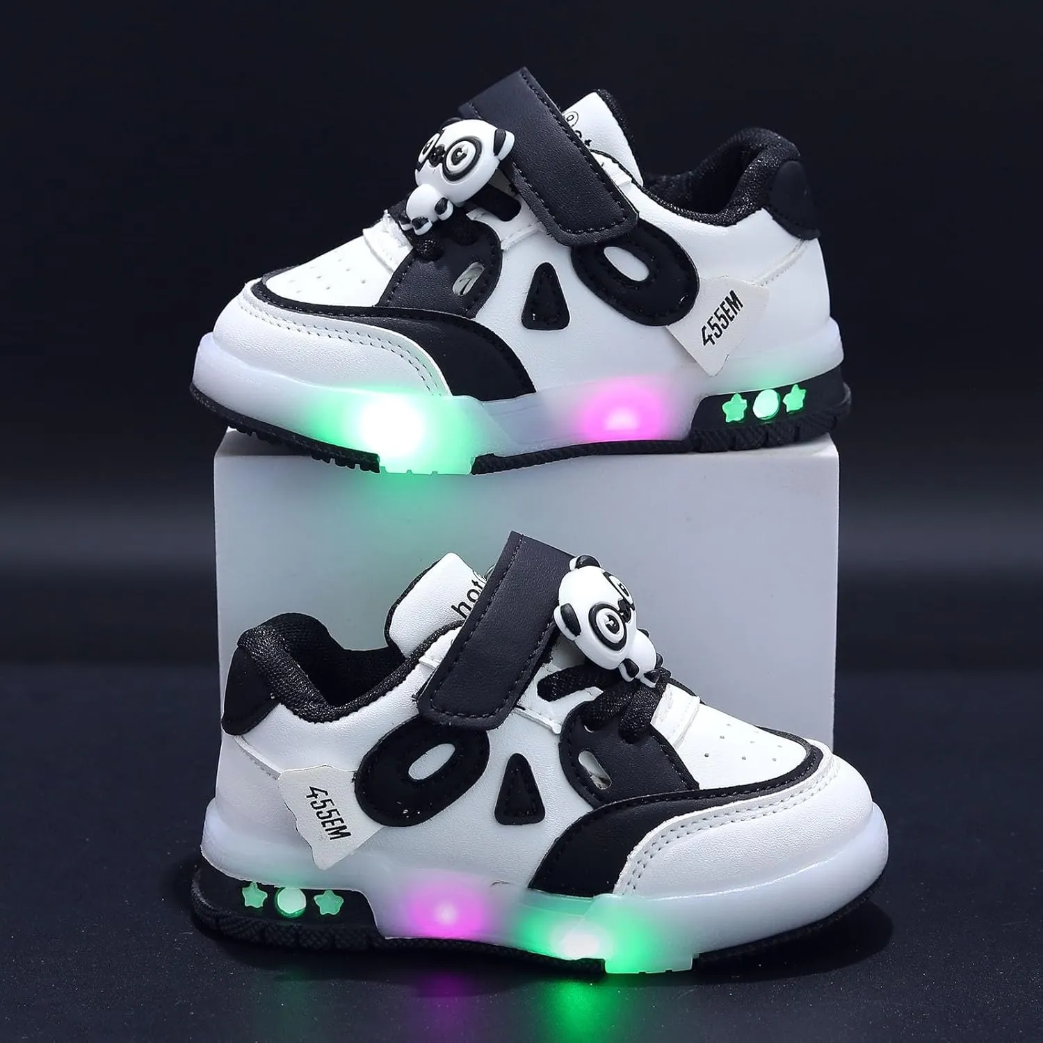 Sneakers for Girls Fashion LED Sneakers Kids Youth LED Shoes Low-Top Light Up Shoes for Girls Boys USB Charging Shoes Child