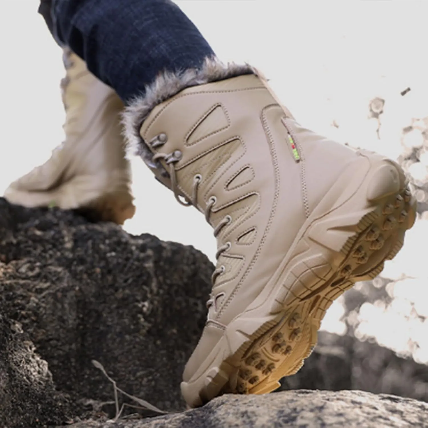 Snow Shoes For Men Insulated Wading Shoes Breathable Light Non Slip Comfortable Outdoor Slip on Shoes