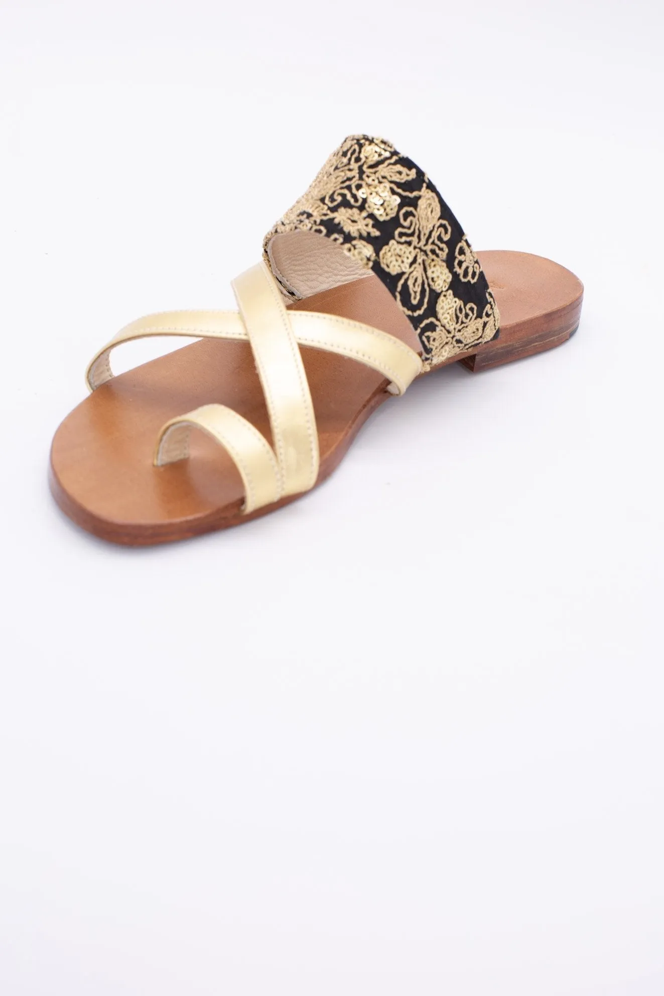 STRAP LEATHER SANDALS MARIEL