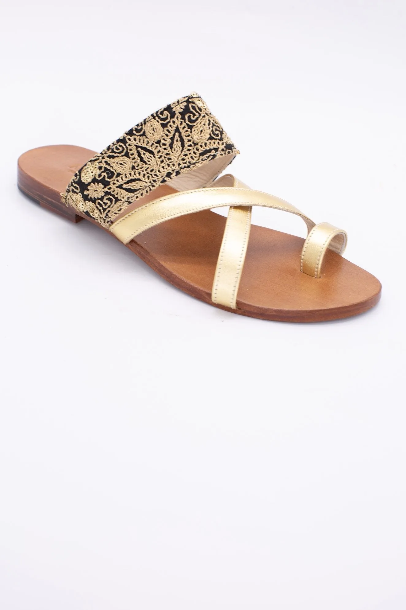 STRAP LEATHER SANDALS MARIEL