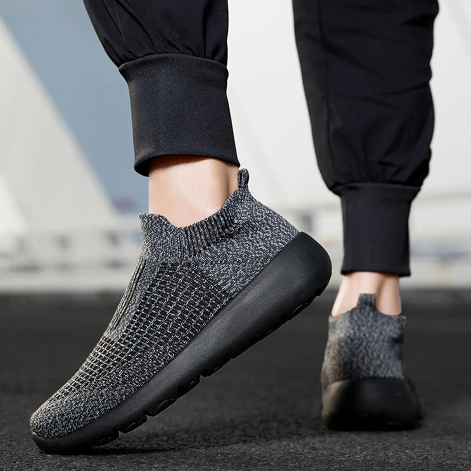 Stretch Mens Loafers & Slip-Ons Men's Fashionable Breathable Sneakers Comfortable & Light-Weight Slip On Shoes