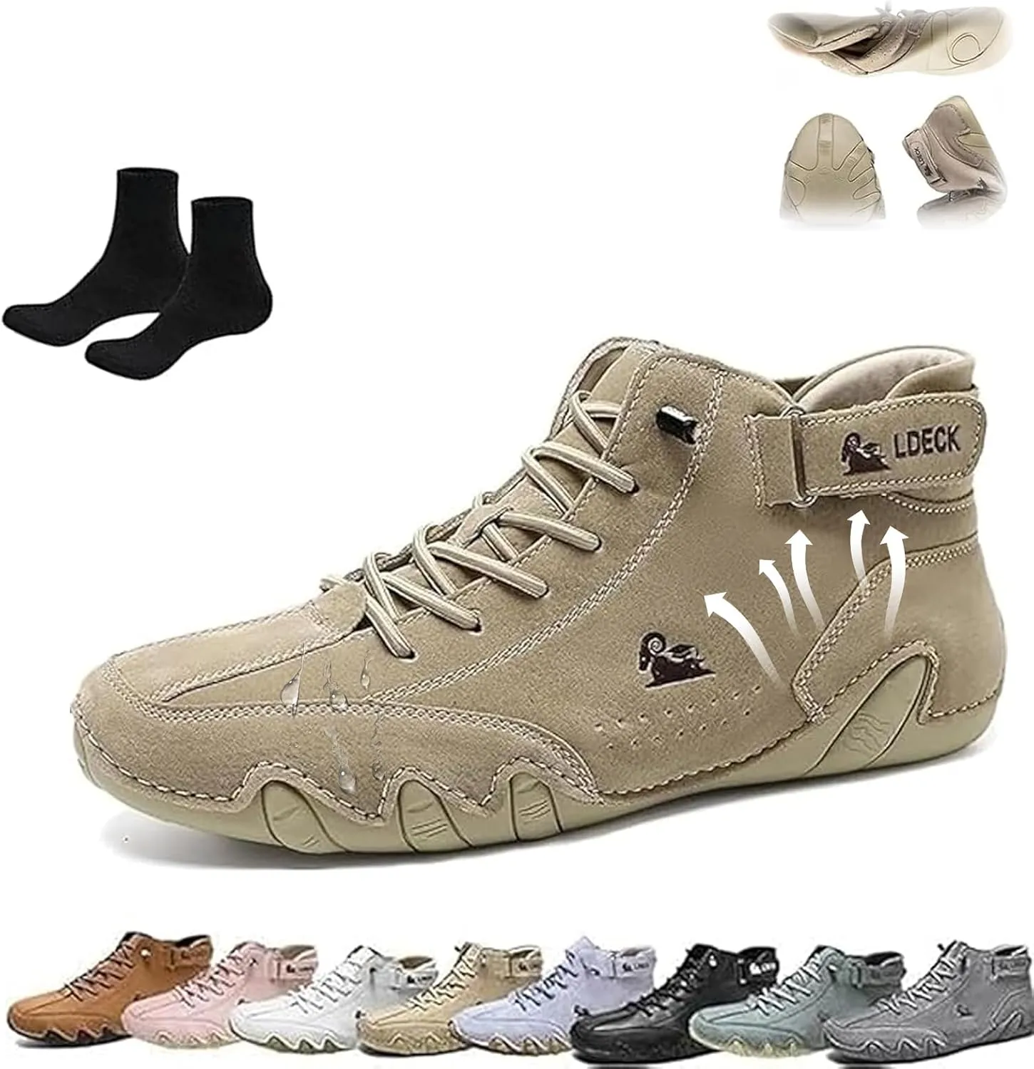 Vogldeck - Waterproof and Breathable Orthopedic Shoes, Vogany Shoes Women Outdoor Comfortable Flat Waterproof and Breathable Orthopedic Shoe