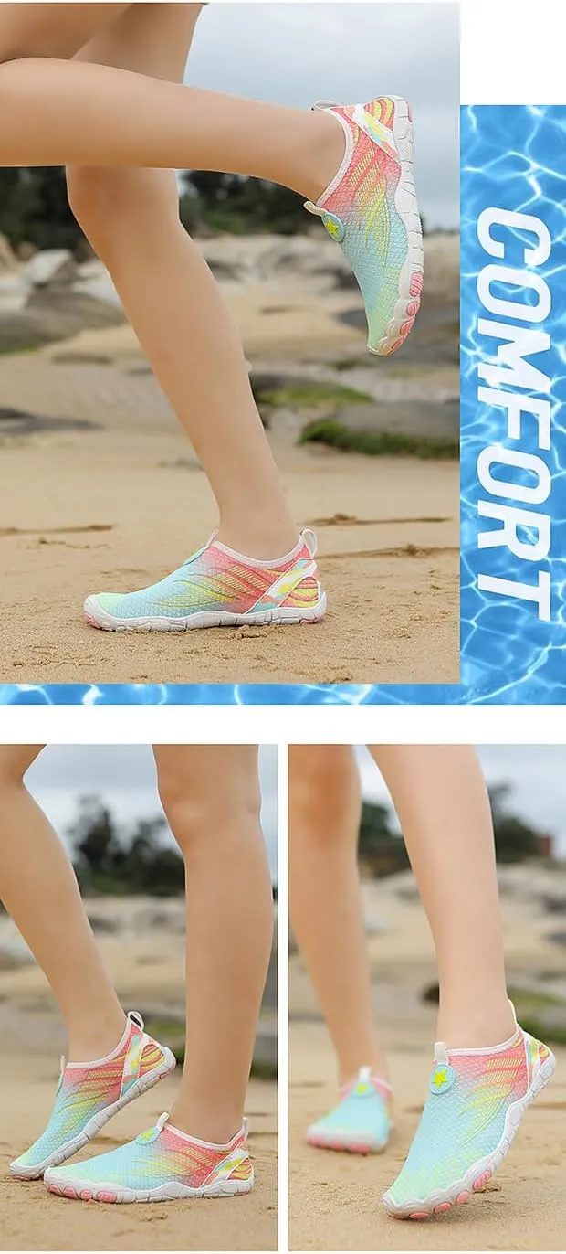 Water Shoes for Womens Mens Barefoot Quick-Dry Healthy Shoes Swim Beach Pool Shoes Aqua Yoga Socks for Hiking