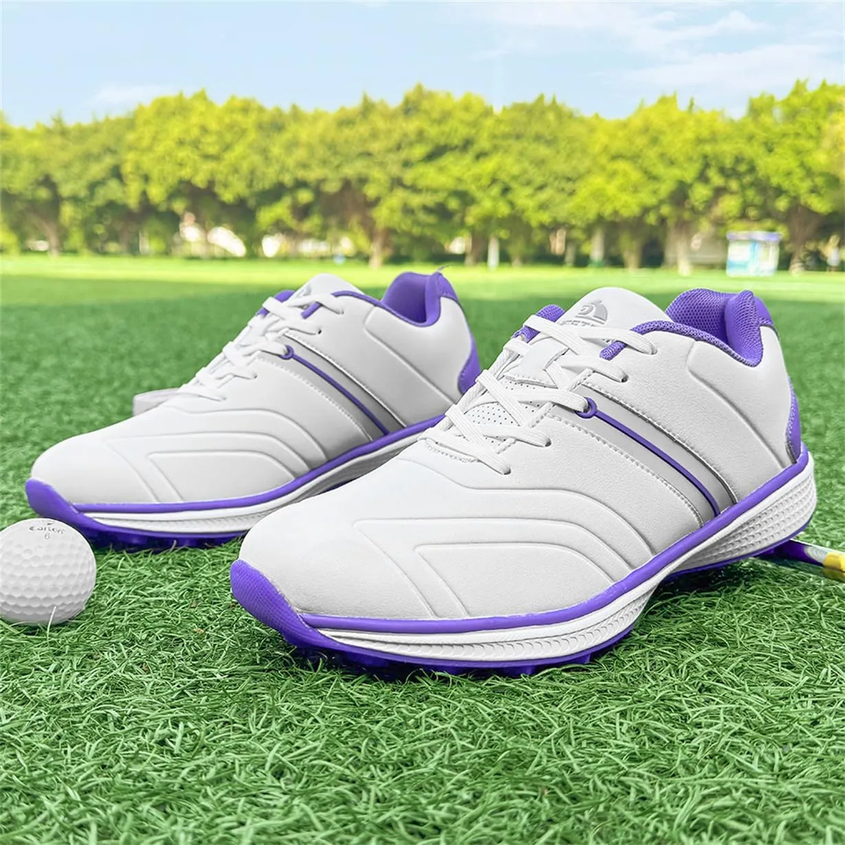 Waterproof Golf Shoes Female Spikeless Golf Sneakers Lightweight Anti Slip Walking Footwears