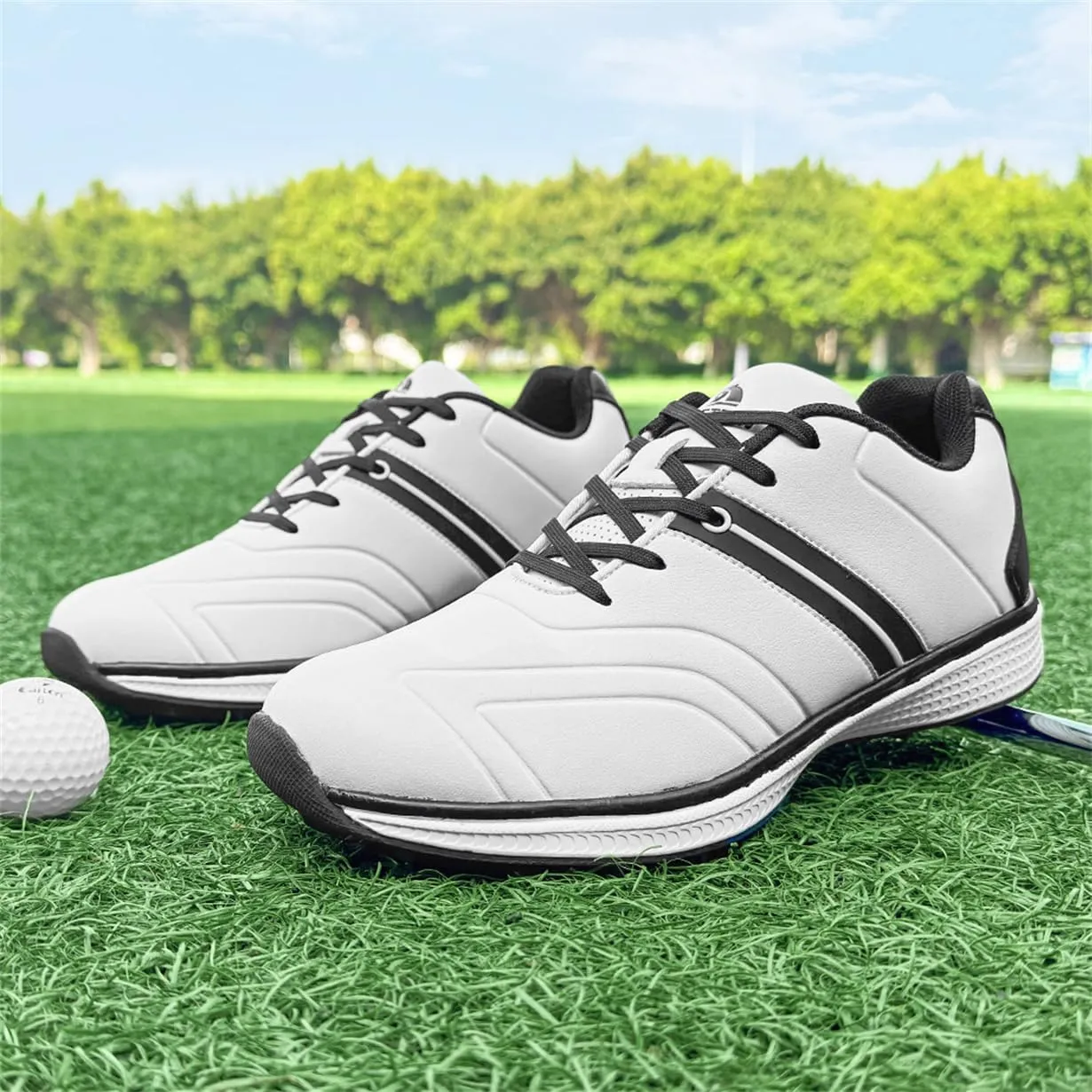 Waterproof Golf Shoes Female Spikeless Golf Sneakers Lightweight Anti Slip Walking Footwears