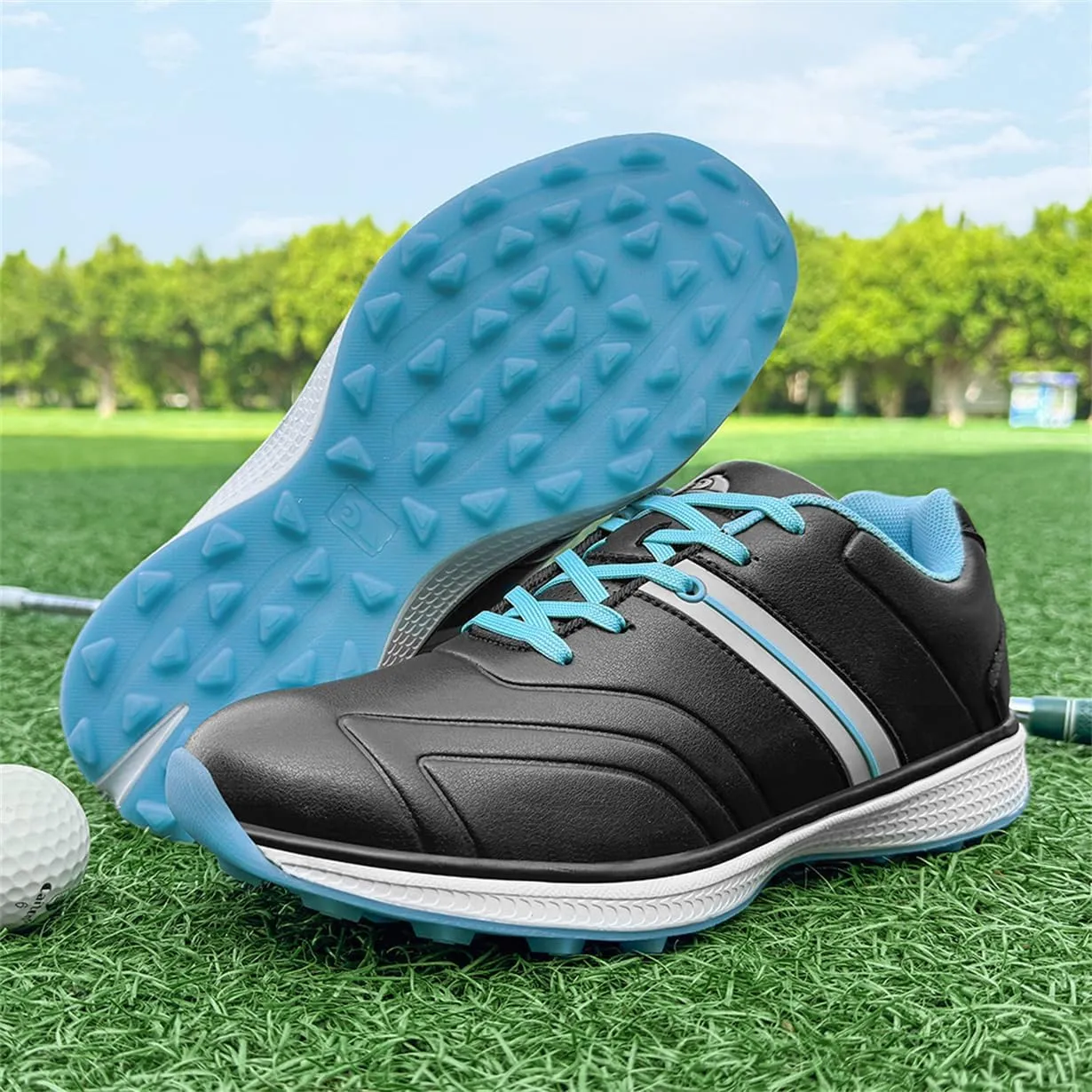 Waterproof Golf Shoes Female Spikeless Golf Sneakers Lightweight Anti Slip Walking Footwears