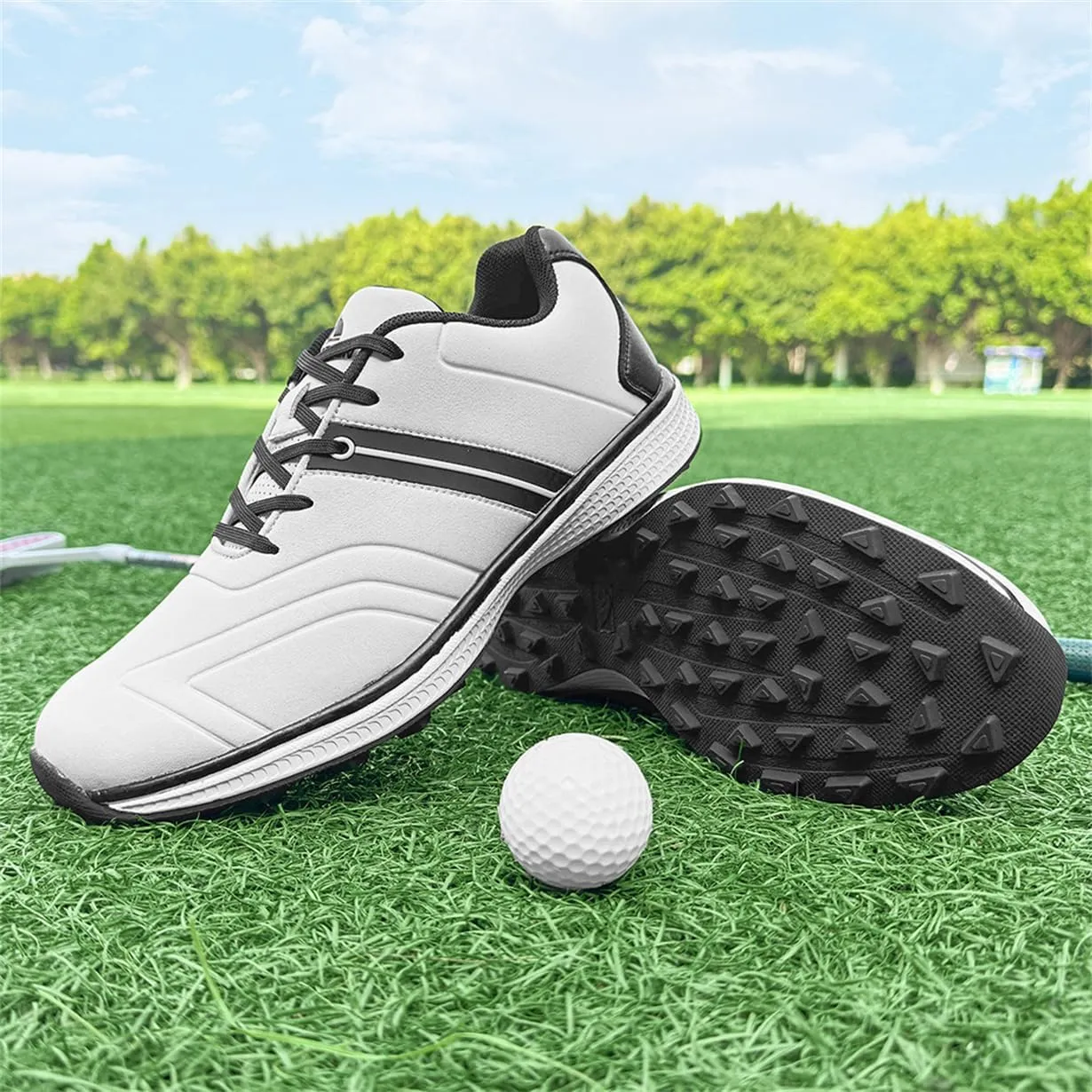 Waterproof Golf Shoes Female Spikeless Golf Sneakers Lightweight Anti Slip Walking Footwears