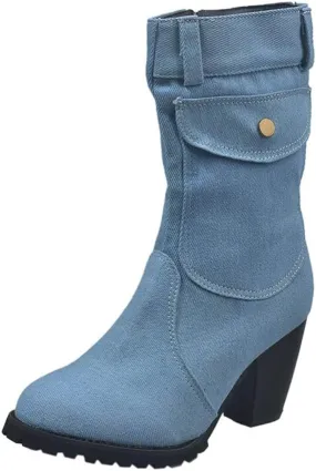 White and Gold Cowboy Boots Women Western Boots Ankle Length Flat Heel Boots for Women Brown Leather Knee High Boots Heeled Women's Flat Mid-Calf Slouchy Boots Women Cowboy Boots Square Toe Wide Calf