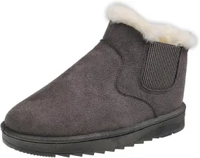 Women Winter Warm Snow Boots Sherpa Fleece Lined Ankle Booties Thick Thermal Short Bootie Shoes Walking Boot