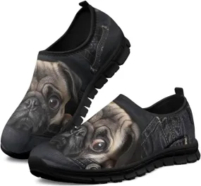 Women's Animals Pattern Sneaker Low Cut Slip on Comfortable Lightweight Walking Anti Slip