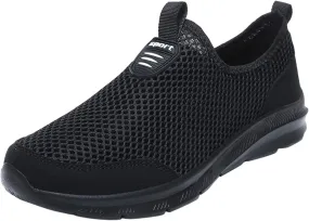 Women's Fashion Sneaker Mesh Slip On Black Non Slip Shoes for Women Comfortable Cheap Running Shoes Canvas Loafers Women Shoes Cute Sneakers for Women