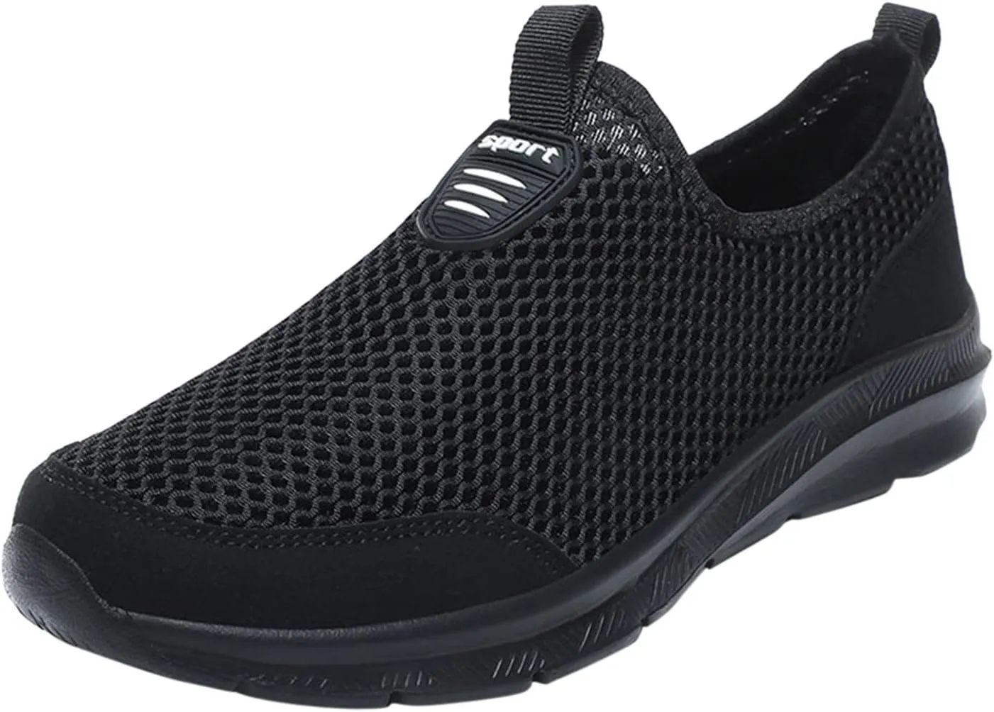 Women's Fashion Sneaker Mesh Slip On Black Non Slip Shoes for Women Comfortable Cheap Running Shoes Canvas Loafers Women Shoes Cute Sneakers for Women