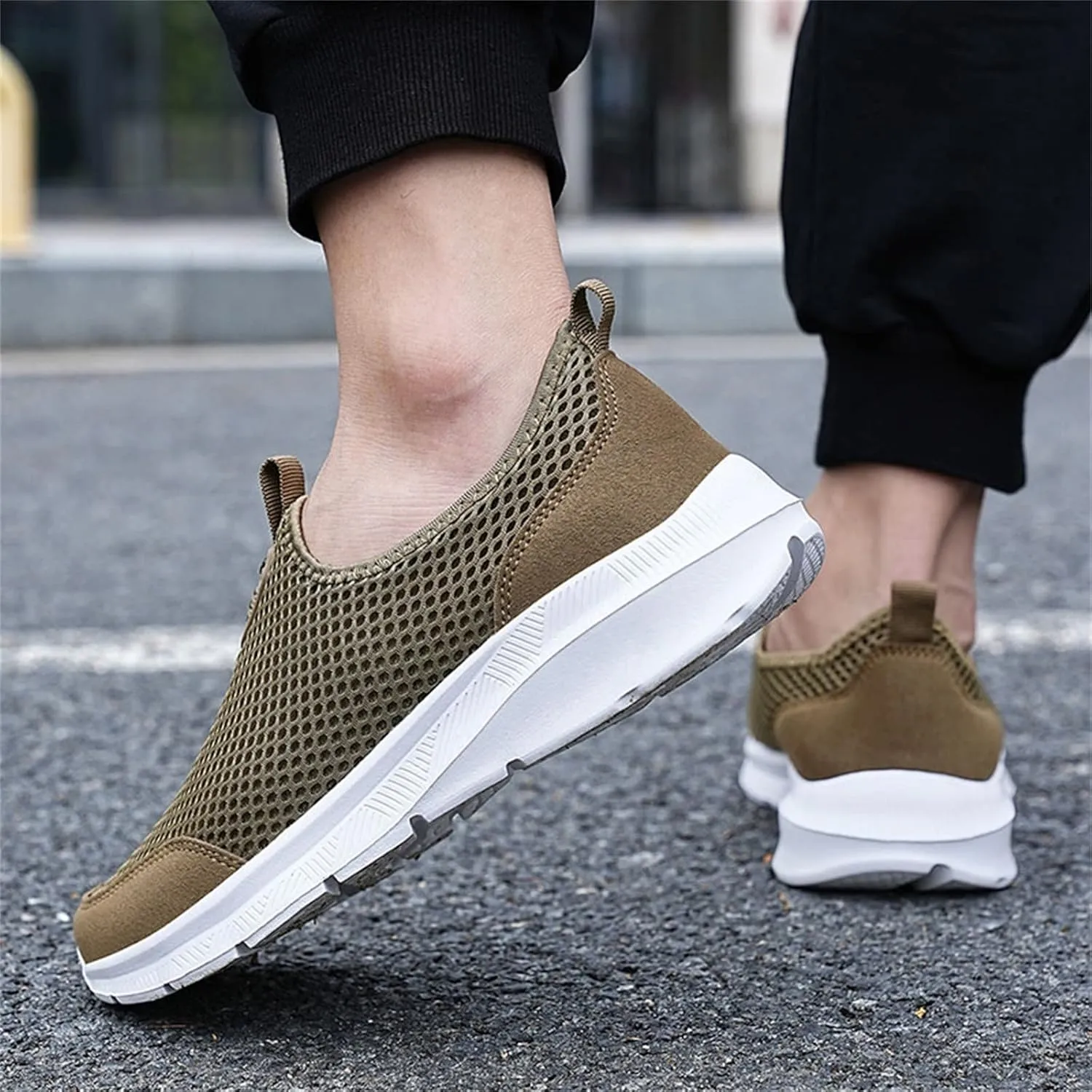 Women's Fashion Sneaker Non Slip Lace Up Comfort Women's Work or Walking Sneakers Running Shoes Womens White Loafers Womens Leather Sneakers
