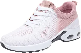 Womens Sneakers Air Cushion Orthopedic Mesh Breathable Gym Work Non Slip Walking Sports Wide Width Toe Box Shoes
